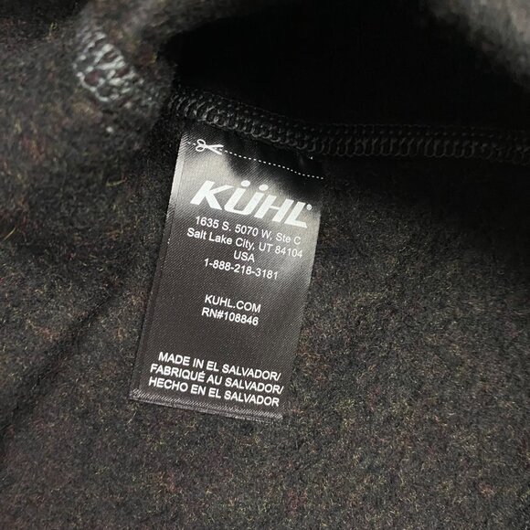 Kuhl Revel 1/4 Zip Sweater Men's XXX Large Black Gray 3XL XXXL - Picture 6 of 14